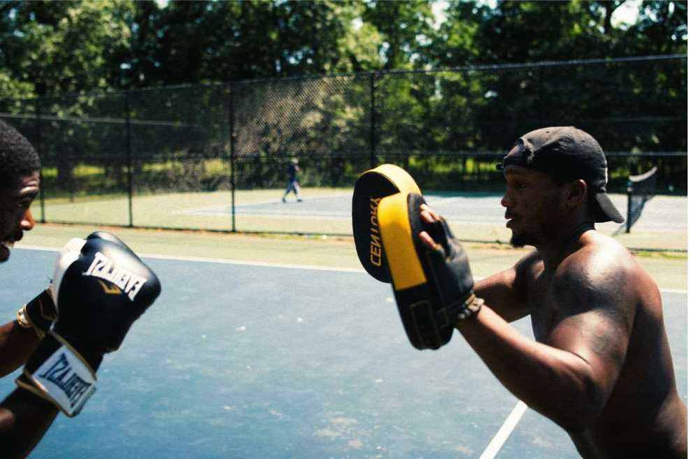 Boxing gloves slide